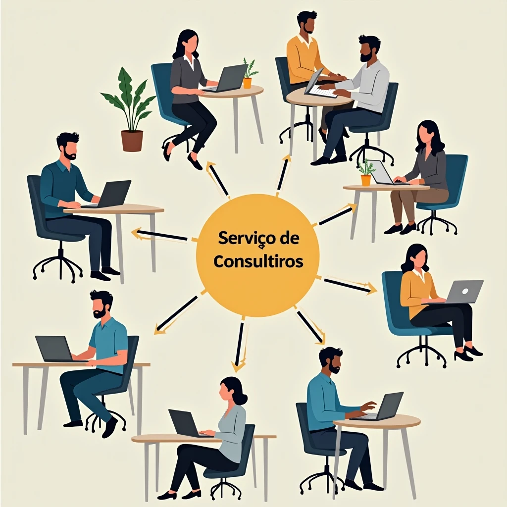 Fluxograma de etapas do serviço de consultoria